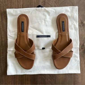 Margaux - The Slide Sandal - Saddle Calf - 40 (US 9) / Medium